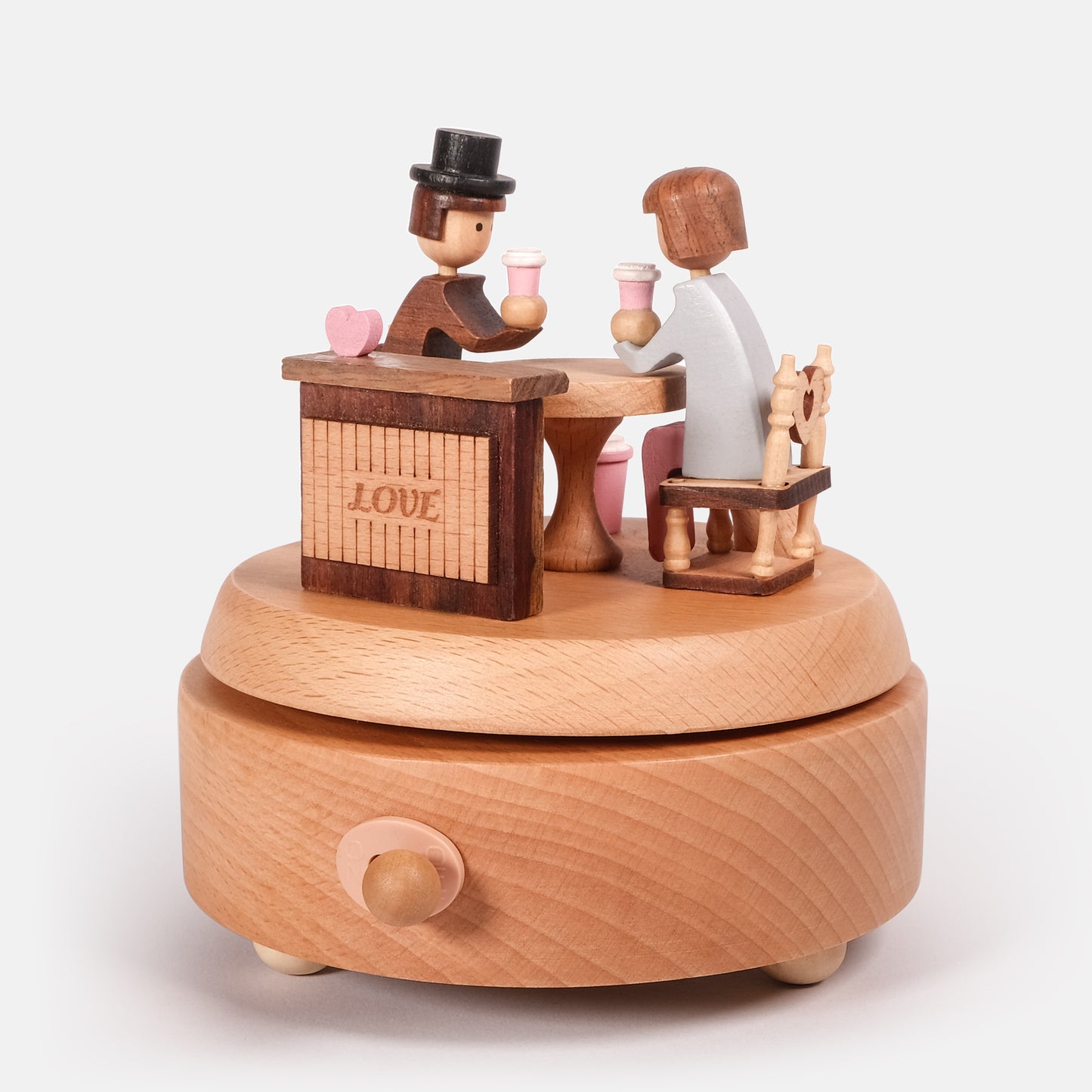 Personalized Wooden Music Box - Romantic Couple