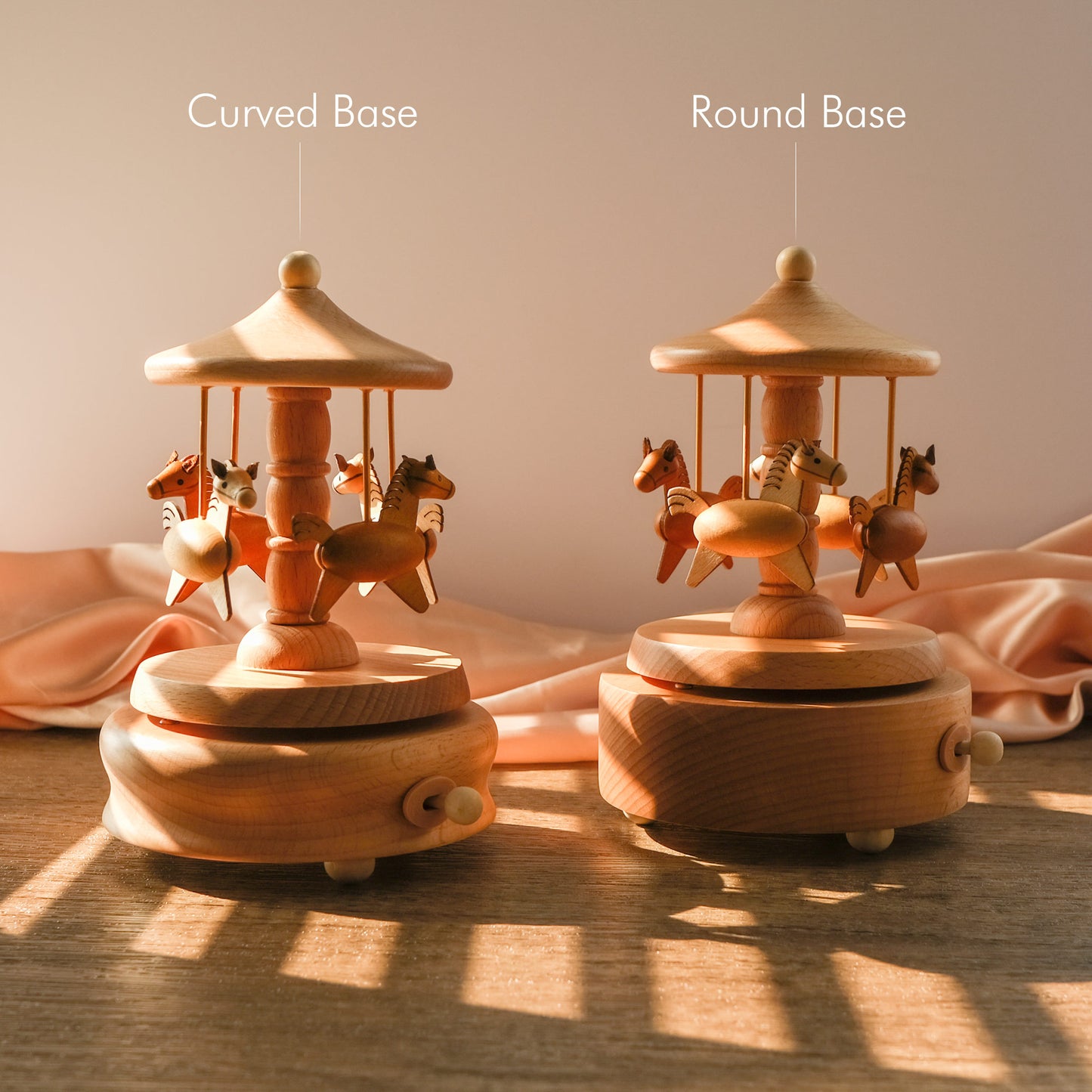 Personalized Wooden Music Box - The Carousel