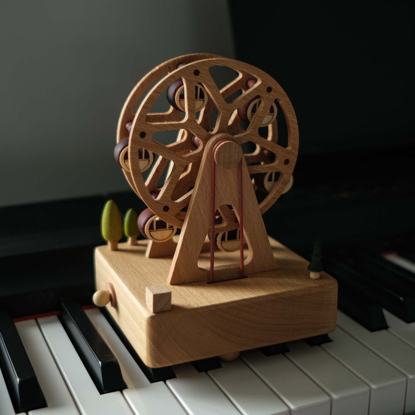 Personalized Wooden Music Box - Ferris Wheel