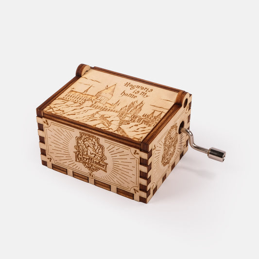 Personalized Hand Crank Music Box - Hogwarts Castle