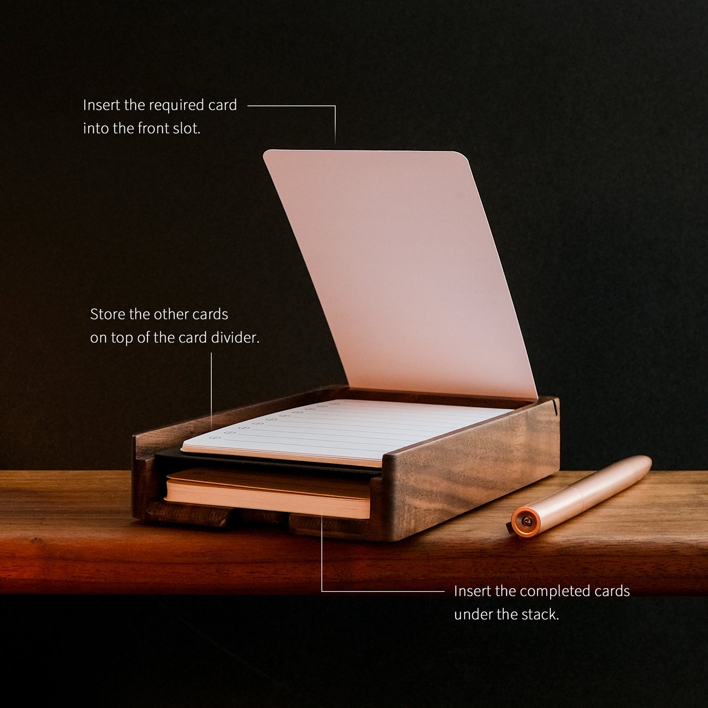 Personalized Wooden Daily Planning Stand