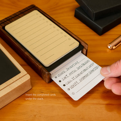 Personalized Wooden Daily Planning Stand