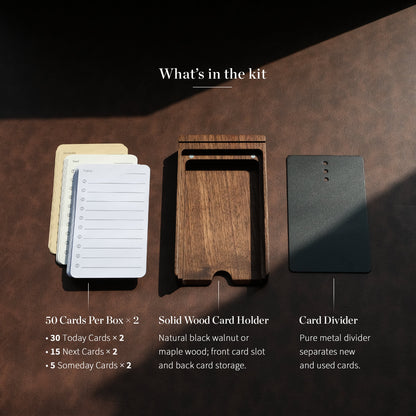 Personalized Wooden Daily Planning Stand