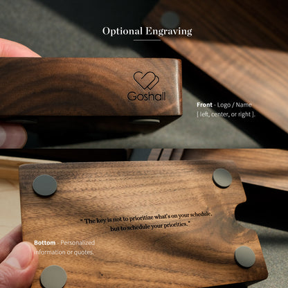 Personalized Wooden Daily Planning Stand
