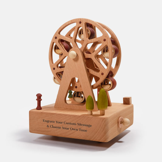 Personalized Wooden Music Box - Ferris Wheel