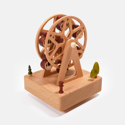 Personalized Wooden Music Box - Ferris Wheel