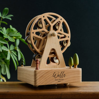 Personalized Wooden Music Box - Ferris Wheel